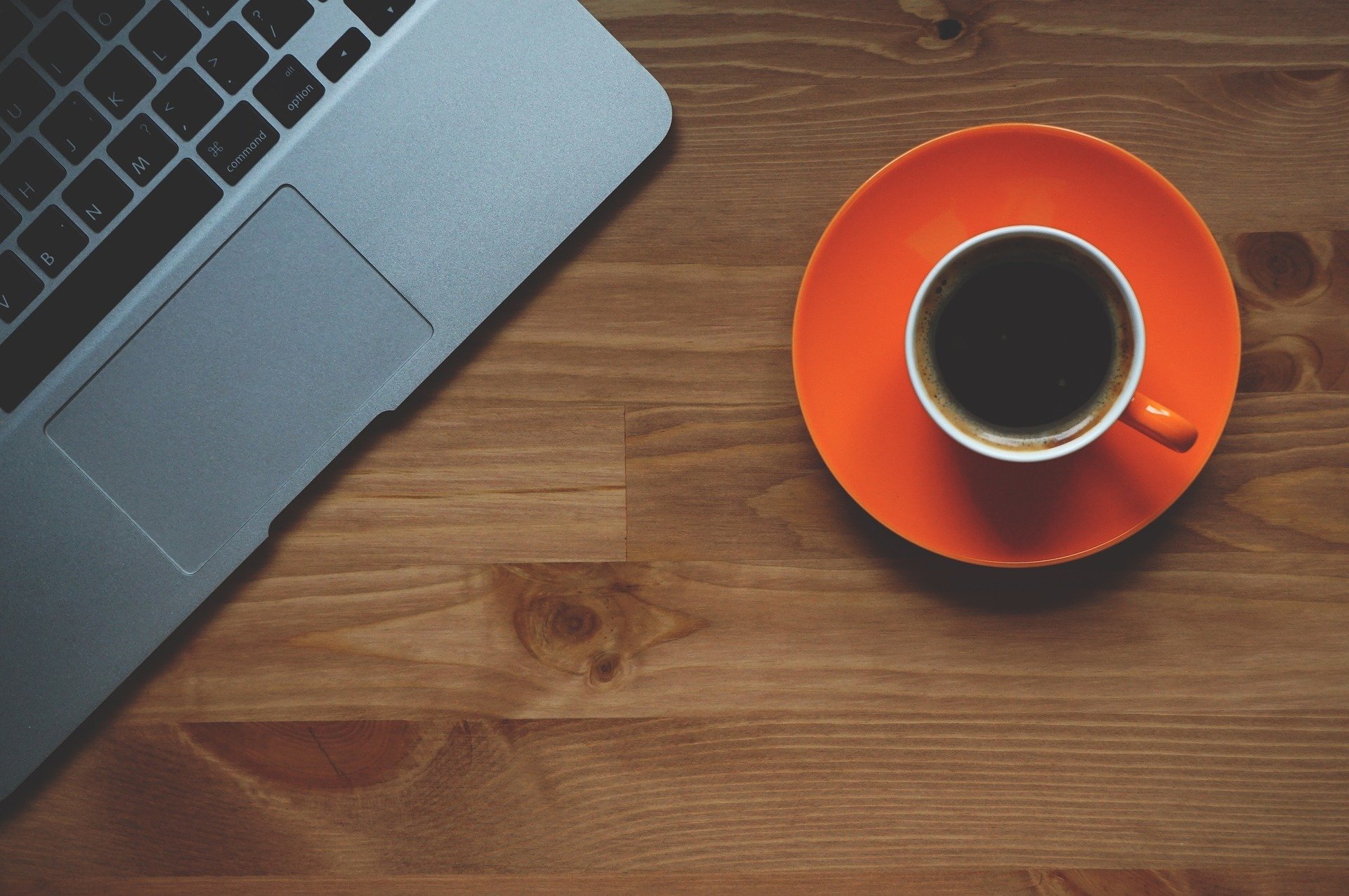 laptop and coffee cup